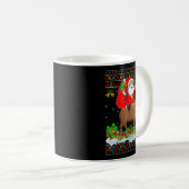 Capybara Xmas Pajamas Ugly Santa Riding Capybara C Kaffeetasse (VorderseiteRechts)