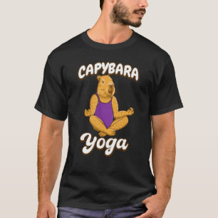 Capybara-Yoga-Pose im Turn-Leotard Meditation T-Shirt