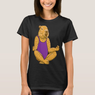 Capybara Yoga Posen Meditation Übungen T-Shirt