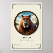 Capybara-Zoologie-Serie Poster (Vorne)