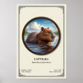 Capybara-Zoologie-Serie Poster (Vorne)