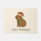 Capybara zu Weihnachten Fußmatte (Vorderseite)