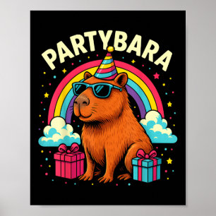 Capybara zum Geburtstag T-Shirt für Kinder Spaß Pa Poster