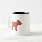 Capybara Zweifarbige Tasse (Vorderseite Links)