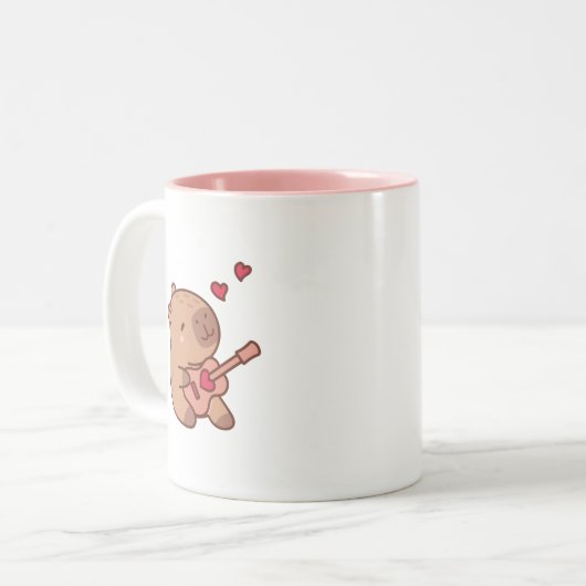 Capybara Zweifarbige Tasse (Vorderseite Links)