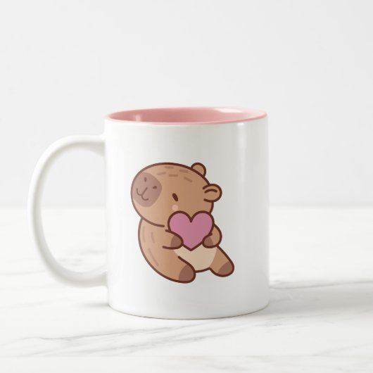 Capybara Zweifarbige Tasse (Links)