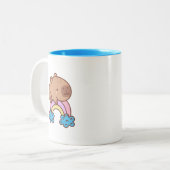 Capybara Zweifarbige Tasse (Vorderseite Links)