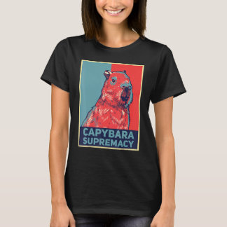 Capybaras Capibara Nagetier Capybara-Vorherrscha T-Shirt