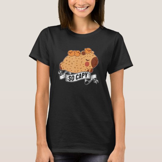 Capybaras Capybara Rodent T-Shirt (Vorderseite)