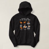 Capybaras Funny Capibara Rodent Dinge, die ich in Hoodie (Design vorne)