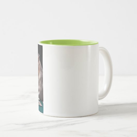 Capybaras Gambling Zweifarbige Tasse (VorderseiteRechts)