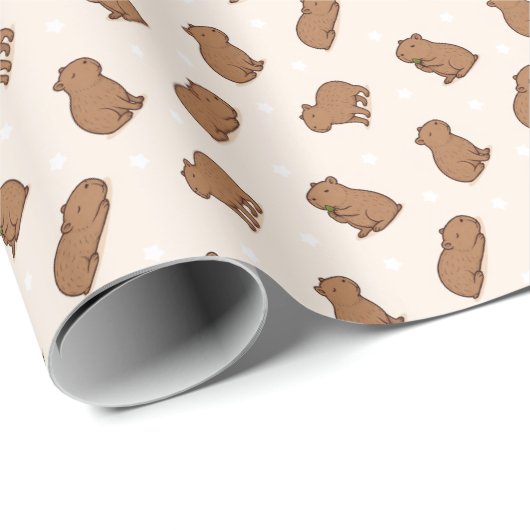 Capybaras Geschenkpapier (Rolleneckpunkt)