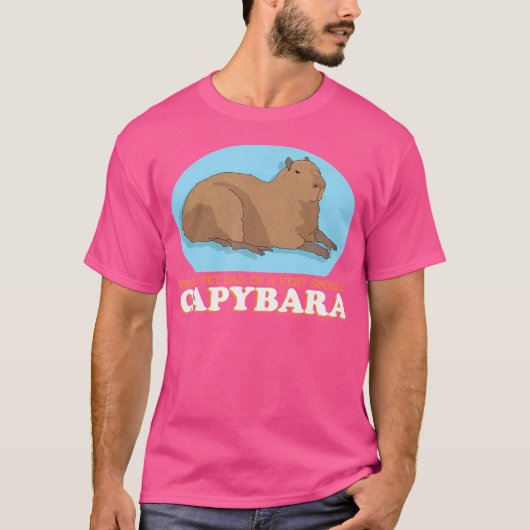 Capybaras Haustier Vater einer verdorbenen Capybar T-Shirt (Vorderseite)