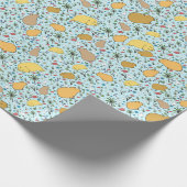 Capybaras in Blau Geschenkpapier (Ecke)