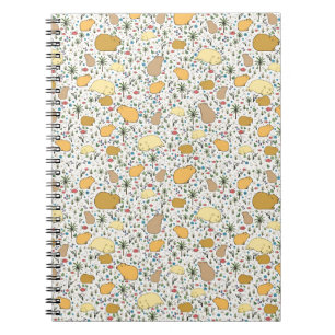 Capybaras in Gelb Notizblock