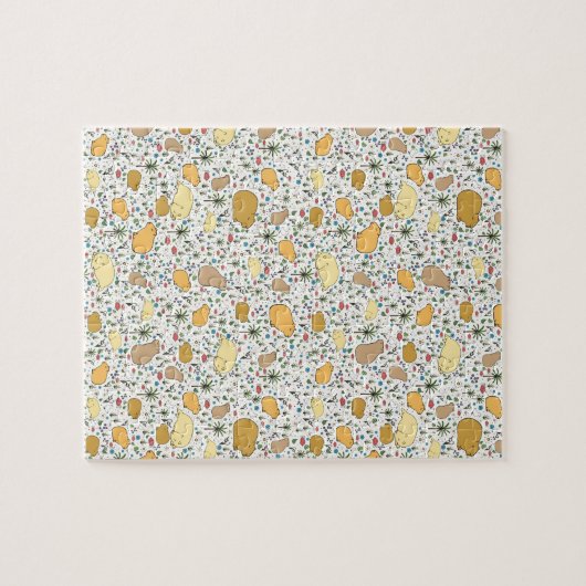 Capybaras in Gelb Puzzle (Horizontal)