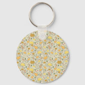 Capybaras in Gelb Schlüsselanhänger (Vorderseite)