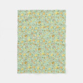 Capybaras in Grün Fleecedecke (Vorderseite)