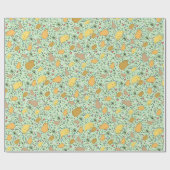 Capybaras in Grün Geschenkpapier (Flach)