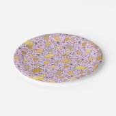 Capybaras in Rosa Pappteller (Schrägansicht)