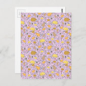 Capybaras in Rosa Postkarte (Vorne/Hinten)