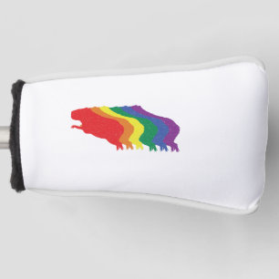 Capybaras LGBTQ Rainbow Water Pig Transgender Golf Headcover