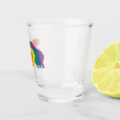 Capybaras LGBTQ Rainbow Water Pig Transgender Schnapsglas (Rechts)