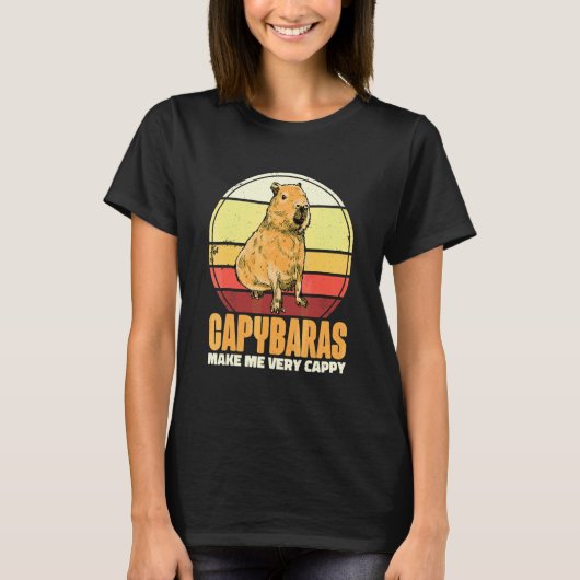 Capybaras machen mich sehr cappy T-Shirt (Vorderseite)