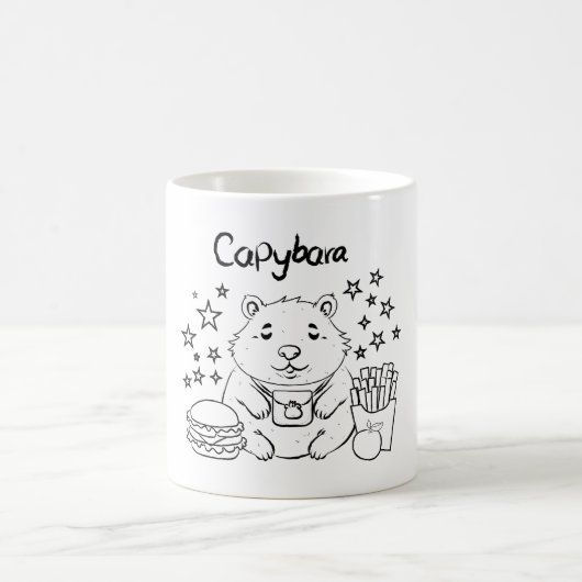 Capybaras Mittagspause Kaffeetasse (Mittel)