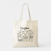 Capybaras Mittagspause Tragetasche (Rückseite)