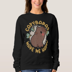 Capybaras Nagetier Tiere Vintage Capybaras Lustig Sweatshirt