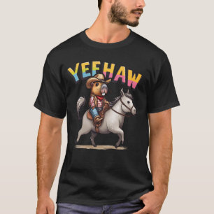 Capybaras Reitstühlen Capybara & Pferdefreunde T-Shirt