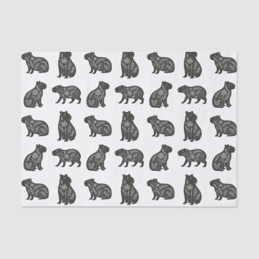 Capybaras Seidenpapier (Vorderseite)