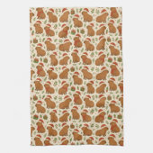 Capybaras zu Weihnachten Geschirrtuch (Vertikal)