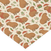 Capybaras zu Weihnachten Kurzer Tischläufer (Ecke)