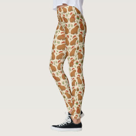 Capybaras zu Weihnachten Leggings