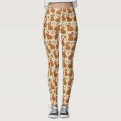 Capybaras zu Weihnachten Leggings (Vorderseite)