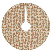 Capybaras zu Weihnachten Polyester Weihnachtsbaumdecke (Vorderseite)