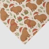 Capybaras zu Weihnachten Seidenpapier (Detail)
