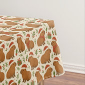 Capybaras zu Weihnachten Tischdecke (Beispiel)