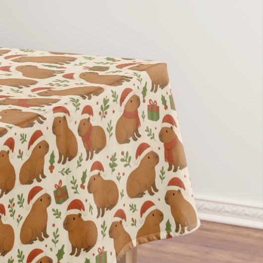 Capybaras zu Weihnachten Tischdecke (Beispiel)