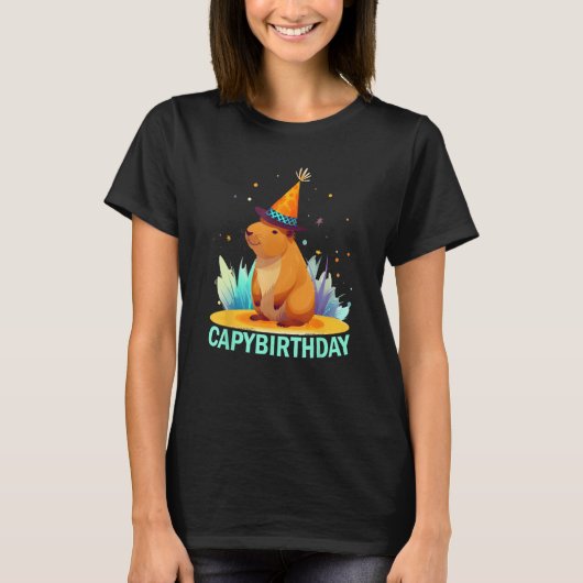 Capybirthday Birthday Capybara 1 T-Shirt (Vorderseite)