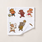 CapyCharm: Das bezaubernde Symbol Badhandtuch Set (Waschlappen)