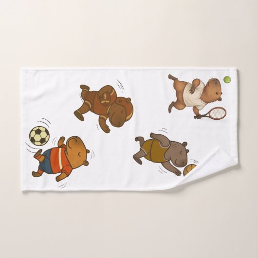 CapyCharm: Das bezaubernde Symbol Badhandtuch Set (Handtuch)