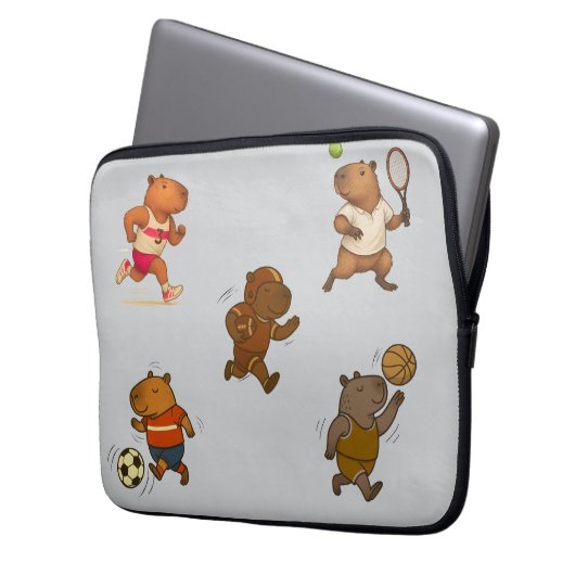 CapyCharm: Das bezaubernde Symbol Laptopschutzhülle (Vorderseite Links)