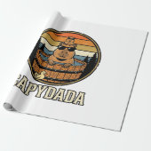 Capydada Capybara Vater Retro Whirlpool Vektordesi Geschenkpapier (Ungerollt)