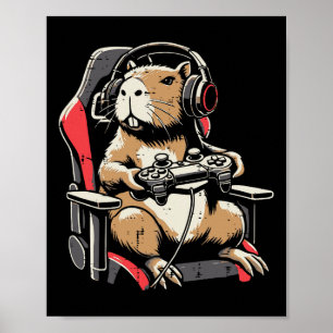 Capyra Gaming-Stuhl Kopfhörer Gamer Capy Männer Ju Poster