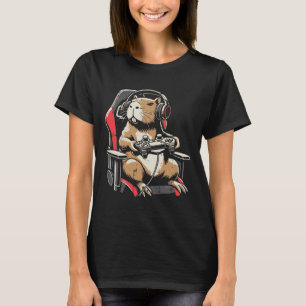 Capyra Gaming-Stuhl Kopfhörer Gamer Capy Männer Ju T-Shirt