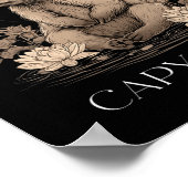 Capyra Peace Cute Yoga  Poster (Ecke)