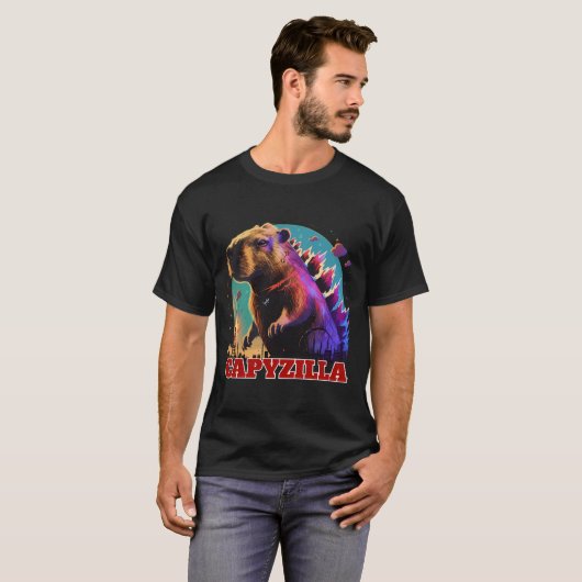 Capyzilla Capybara T-Shirt (Vorne ganz)